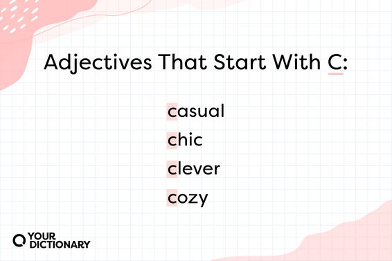 list of four adjectives that start with "C"