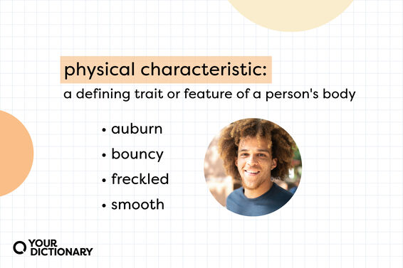 definition of "physical characteristic" with list of examples restated from the article
