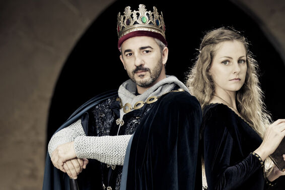 Medieval couple in costume